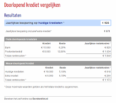 krediet berekenen
