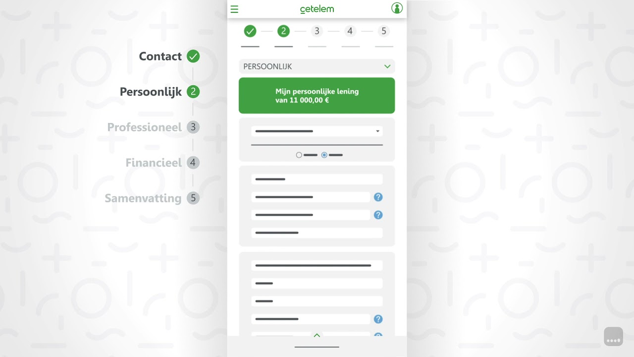 persoonlijke lening - belfius